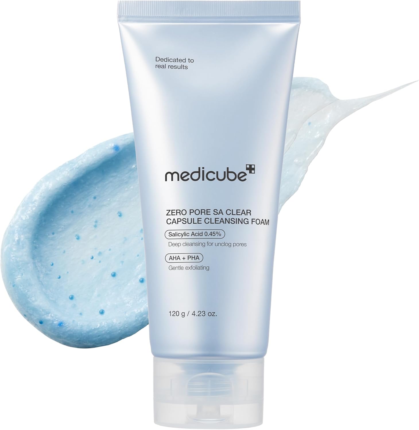 61vXRV5ShmL._AC_SL1500_ medicube Zero Pore Clear Blue Capsule Facial Deep Cleanser for Skin Texture, Blackhead & Pore Care | AHA, BHA & PHA for Double Cleansing, Daily Gentle Face Wash, Korean Skincare | 120g - Image 1