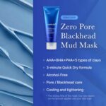 medicube Zero Pore Blackhead Mud Facial Mask - Skin Cooling & Pore Tightening - 3 Minute Quick Dry Formula with AHA, BHA, PHA, and Pore-Purifying Clay - Korean Mud Mask 100 g - Image 2