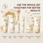 Luxury 14PCS Rice Korean Skincare Set | Complete Routine with SPF50, Cleanser, Serum, Eye Cream & Tools | Premium Travel Rice Skin Care Sets & Kits for Women, Teen, Mom | Birthday, Christmas Gift Set - Image 3