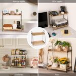 ANBOXIT Coffee Station Organizer for Countertop, 2 Tier Coffee Bar Accessories and Organizer, Wooden Kitchen Storage & Organisation, Countertop... - Image 6