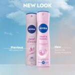 NIVEA Pearl & Beauty Anti-Perspirant Deodorant Spray (150ml), Women's Deodorant Spray with 72H Sweat and Odour Protection, Anti-Perspirant for Women with Pearl Extracts - Image 5