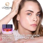 L’Oréal Paris SPF50 Cream Revitalift Filler Deep Replumping Anti-Ageing, UV Protection, Moisturising, Intensely Hydrates and Smooth Wrinkles with Macro, Micro and Micro-Epidermic Hyaluronic Acid, 50ml - Image 3