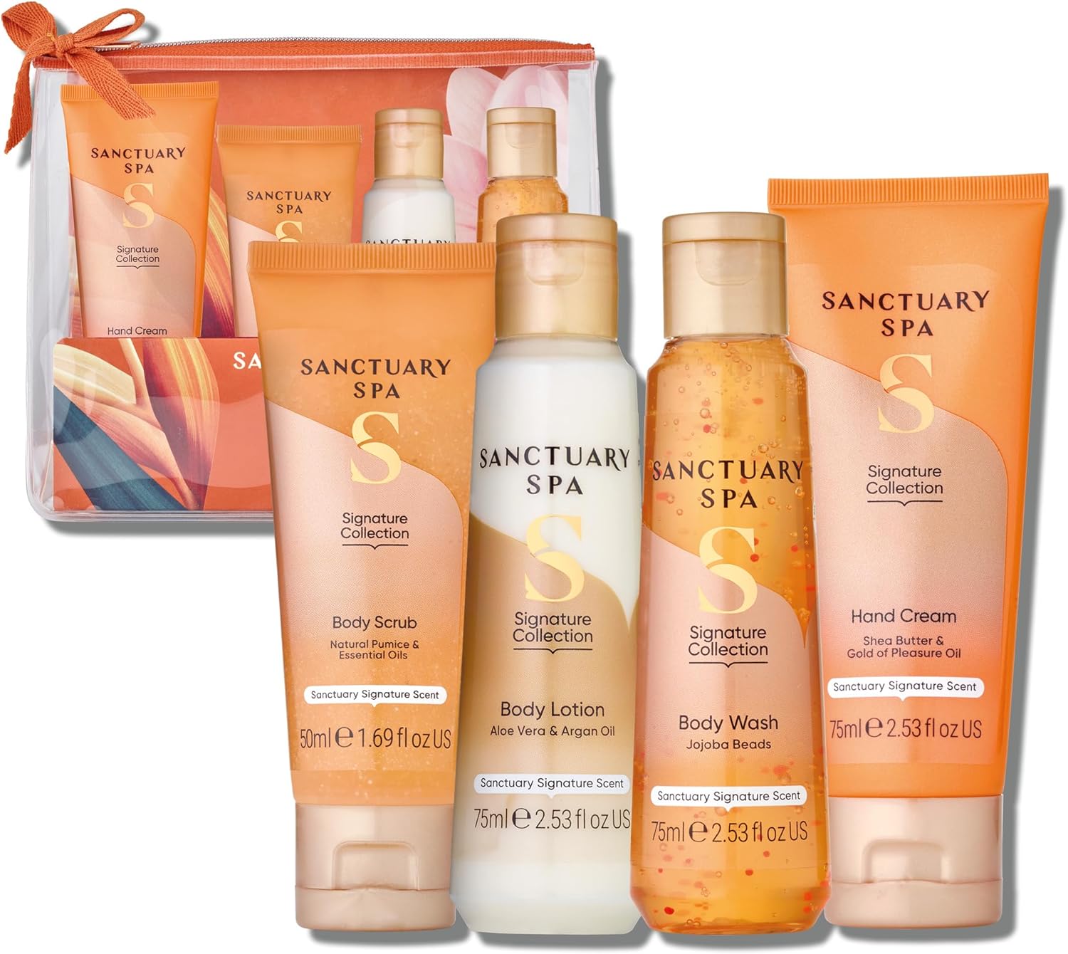 81VN6pKOGpL._AC_SL1500_ Sanctuary Spa Petite Retreat Gift Set, Vegan, Gift For Women, Birthday Gift, Womens Gift Sets, Body and Bath Set - Image 1