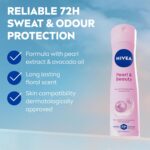 NIVEA Pearl & Beauty Anti-Perspirant Deodorant Spray (150ml), Women's Deodorant Spray with 72H Sweat and Odour Protection, Anti-Perspirant for Women with Pearl Extracts - Image 2