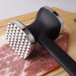 Heavy Duty Kitchen Meat Tenderizer Hammer with Rubber Grip, Stainless Steel Head for Effortless Pounding and Tenderizing - Image 3