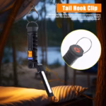 Portable COB LED Flashlight USB Rechargeable Work Light Magnetic Lanterna Hanging Lamp with Built-in Battery Camping Torch - Image 3