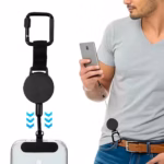 Retractable Anti-Theft Phone Holder Cellphone Lanyard Strap Smartphone Case Safety Tether with Belt Clip Cellphone Lanyard - Image 2