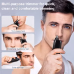 Nose Hair Trimmer Rechargeable Electric Nose Hair Remover Men Eyebrow Hair Shaving Razor Mini Pocket Portable Nose Hair Clipper - Image 2