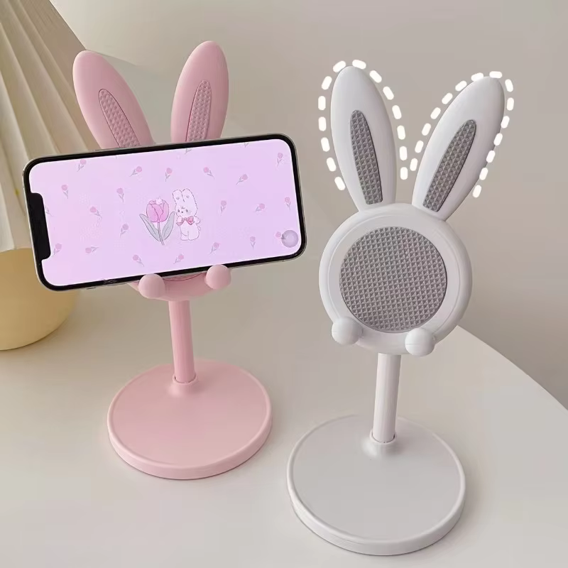 S4166af58b9b547c1bd4cdccd899d1959y The cute Rabbit mobile phone stand desktop can lift and adjust the desktop phone accessories phone stand phone grip - Image 1