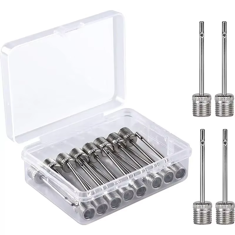 S450bf9d4baf643fd8927ba96bb6095a6c New Sport Ball Inflating Pump Needle For Football Basketball Soccer Inflatable Air Valve Adaptor Stainless Steel Pump 5/10/20PCS - Image 1