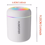 180ML Mini Air Humidifier USB Electric Aroma Diffuser Essential Oil Purifier Aromatherapy Mist Maker Lights For Car Home Bedroom - Image 6