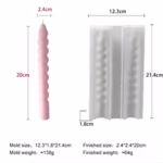 DIY Long Rod Silicone Candle Mold Handmade AroDIY Long Rod Silicone Candle Mold Handmade Aroma Candle Geometric Stripes Twist Spiral Long Pole Daily Candle Making Suppliesma Candle Geometric Stripes Twist Spiral Long Pole Daily Candle Making Supplies - Image 2