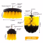 Electric Scrubber Brush Drill Brush Kit Power Drills Scrubber Brush For Carpet Glass Car Tires Nylon Brushes 2/3.5/4'' - Image 6