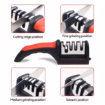 1pc professional blade sharpener, tungsten diamond ceramic sharpening system, no assembly required, kitchen sharpening tool - Image 2