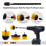 Electric Scrubber Brush Drill Brush Kit Power Drills Scrubber Brush For Carpet Glass Car Tires Nylon Brushes 2/3.5/4'' - Image 3