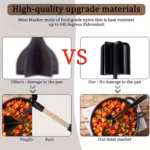 1pc Meat Chopper, Meat Shredder, Heat Resistant Suitable For Hamburger Meat Ground Beef Smasher - Image 6