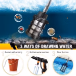 Cordless Pressure Washer, Portable Power Washer with 4.0Ah Battery 6-in-1 Nozzle, Handheld Brushless High-Pressure Car Washer - Image 3
