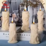 Zackoo European Cylindrical Aromatherapy Candle Silicone Mold Resin Plaster Making Set Expanding Stone Customized Grinding Tool - Image 3