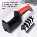 1pc professional blade sharpener, tungsten diamond ceramic sharpening system, no assembly required, kitchen sharpening tool - Image 4