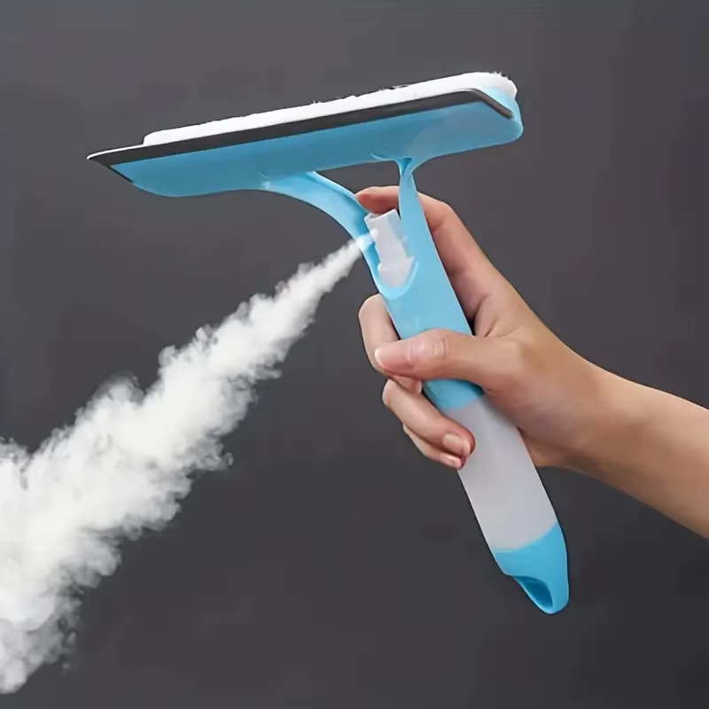 Sf96dd1c02e474a3198e166a6bff7e90bJ Household multi-function glass cleaning mirror with watering can 3-in-1 glass scraper window scraper - Image 1