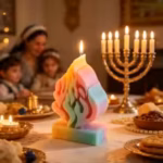 Eternal Flame Candle Mold for Hanukkah & Memorial, Symbol of Soul Neshama, Jewish Spiritual Art Silicone Mold, 3D Layered Fire - Image 3