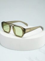 Men Retro Double Bridge Lightweight Fashion Glasses, Luxury Minimalist Eyewear For Driving Travel Outdoor Daily Use