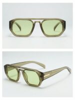 Men Retro Double Bridge Lightweight Fashion Glasses, Luxury Minimalist Eyewear For Driving Travel Outdoor Daily Use - Image 3