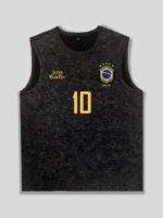 Simple Studio | Men's Vintage Rugged Style Washed Short Sleeve Tank Top | Suitable For Summer Wear | Comfortable & Breathable | Leading Fashion - Image 5