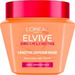L'Oreal Paris Elvive Dream Lengths Hair Mask, Nourishing & Strengthening Treatment, Enriched with Castor Oil, For Long, Damaged Hair 300ml