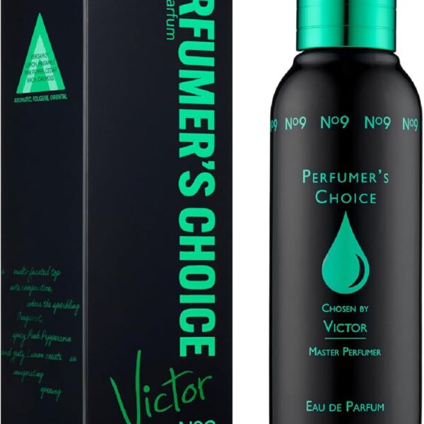 PERFUMER'S CHOICE No 9 Victor Perfume for Men. 83ml Eau de Parfum, Luxury Fragrance - Mens Aftershave, Long Lasting Fragrance by Milton-Lloyd