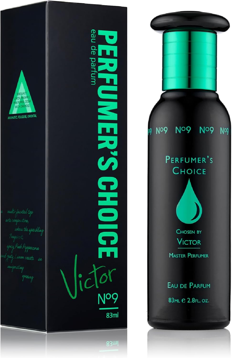 718y95ocVpL._AC_SL1500_ PERFUMER'S CHOICE No 9 Victor Perfume for Men. 83ml Eau de Parfum, Luxury Fragrance - Mens Aftershave, Long Lasting Fragrance by Milton-Lloyd - Image 1