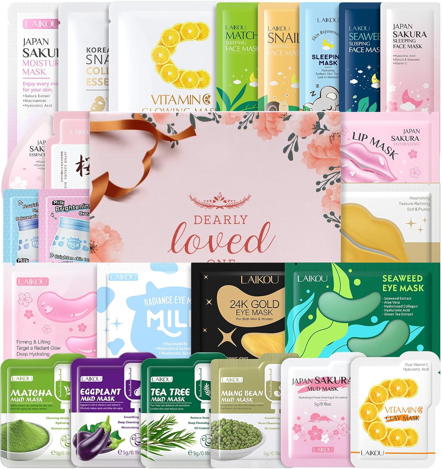 81Hg1IcwqxL._AC_SL1500_ 38PCS Pamper Skincare Gift Set for Women - Image 1