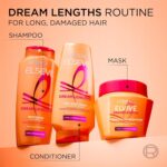 L'Oreal Paris Elvive Dream Lengths Hair Mask, Nourishing & Strengthening Treatment, Enriched with Castor Oil, For Long, Damaged Hair 300ml - Image 6