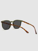 Rice Spike Decor Oversized Round Fashion Glasses For Women, Boho Leopard Beach Travel Shades - Image 3