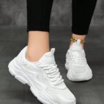 Women's Casual Sports Shoes Versatile Mesh Breathable Chunky Sneakers PU Leather Patchwork Lightweight Running Shoes Fashion Personalized Women Students Fashion Running Shoes Outdoor Street Style Party Gathering Lolita Shoes Women Sequin Mesh Shoes Women Maillard Style Women Shoes New Shoes Girls Ultra Lightweight Walking Shoes Women Vacation Travel Women Shoes All Season Hollow Running Shoes