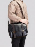 Men's Retro Large Capacity Messenger Bag, Fashion Shoulder Bag, Business Crossbody Bag, Father's Day Gift, Valentine's Day Gift, Commuter Bag, College Student Shoulder Bag, Men's Shopping Bag/Laptop Bag, Tote Bags For University - Image 4