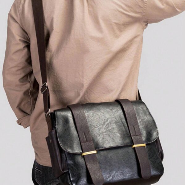 Men's Retro Large Capacity Messenger Bag, Fashion Shoulder Bag, Business Crossbody Bag, Father's Day Gift, Valentine's Day Gift, Commuter Bag, College Student Shoulder Bag, Men's Shopping Bag/Laptop Bag, Tote Bags For University