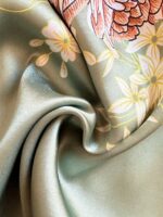 LuxeNights 2pcs Women Sexy Deep-V Print Camisole And Shorts Set, Elegant Satin Outfit, Suitable For All Seasons - Image 5