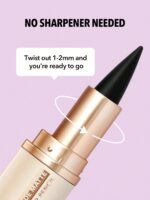 SHEGLAM EZ Glide Matte Eyeliner Pencil Highly Pigmented Black Smoky Eyes Matte Eyeliner Pencil Smudge-Proof Long-Lasting Ultra-Fine  Eyeliner Blendable Smooth Cat Eye Eye Make Up Black Eyeliner - Image 5