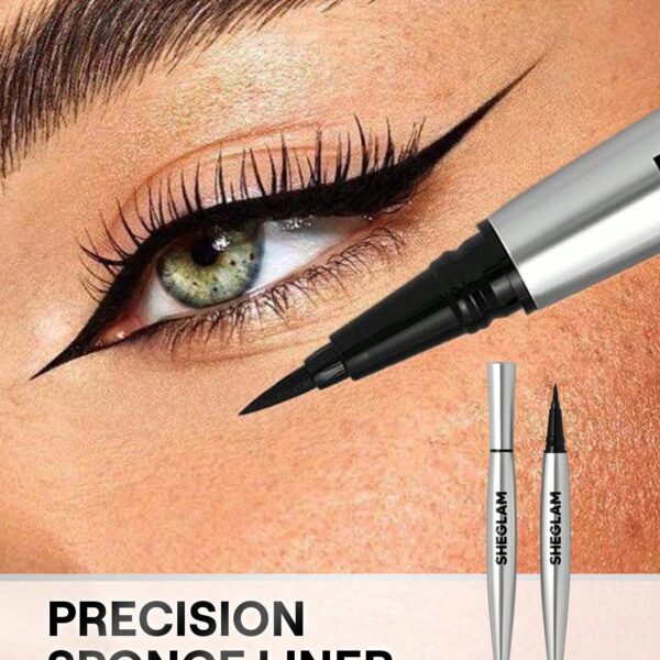 SHEGLAM Uninterrupted Waterproof Liquid Eyeliner Waterproof Highly Pigmented Black Matte Eyeliner Pencil Quick Drying Ultra-Fine Waterproof And Sweat-Proof Fine Brush Head Eyeliner Smooth Easy To Wear Eye Make Upblack Eyeliner Henna Brand Beauty Makeup Face Paint Cosmetic For Women Girls Perfect For Fall Winter Ideal For Y2K Fancy Fashion Suitable For Birthday Christmas Present Party Ready Best Color