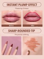 SHEGLAM So Lippy Lip Liner-Neutral Creamy Matte Lip Liner Pencil High Pigment Not Easy To Fade Silky Smooth Matte Contour Tint Lip Makeup - Image 4