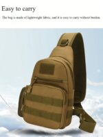 Multi-Compartment Outdoor Sports Nylon Men's Chest Bag, Multi-Function Waist Bag, Large Capacity Crossbody Bag, Lightweight One Shoulder Bag, Multi-Pocket Travel Bag, Convenient Phone Storage Bag, Suitable For Students, Middle School Students, High School Students, Campus, Travel, Vacation, Business Trip, Daily Commute, Shopping, Office, Dating, Outdoor, Fitness, Running, Cycling, Exercise, Hiking And Camping, Holiday Gift, Fishing Equipment Bag, Side Bag, Waist Bag - Image 6