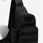 Multi-Compartment Outdoor Sports Nylon Men's Chest Bag, Multi-Function Waist Bag, Large Capacity Crossbody Bag, Lightweight One Shoulder Bag, Multi-Pocket Travel Bag, Convenient Phone Storage Bag, Suitable For Students, Middle School Students, High School Students, Campus, Travel, Vacation, Business Trip, Daily Commute, Shopping, Office, Dating, Outdoor, Fitness, Running, Cycling, Exercise, Hiking And Camping, Holiday Gift, Fishing Equipment Bag, Side Bag, Waist Bag