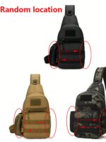 Multi-Compartment Outdoor Sports Nylon Men's Chest Bag, Multi-Function Waist Bag, Large Capacity Crossbody Bag, Lightweight One Shoulder Bag, Multi-Pocket Travel Bag, Convenient Phone Storage Bag, Suitable For Students, Middle School Students, High School Students, Campus, Travel, Vacation, Business Trip, Daily Commute, Shopping, Office, Dating, Outdoor, Fitness, Running, Cycling, Exercise, Hiking And Camping, Holiday Gift, Fishing Equipment Bag, Side Bag, Waist Bag - Image 9