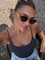 Oval Women's Glasses, Retro Chic Metal Frame In Black, Travel & Beach Accessory, Autumn/Winter Business & Casual, College Style