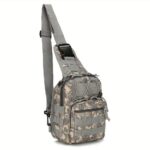 NYXIA Men's Camouflage Chest Bag, One Shoulder Crossbody Bag, Oxford Cloth Hiking Camping Fishing Chest Bag, MOLLE System Multi-Function Outdoor Sports Bag - Image 6