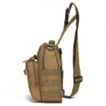 NYXIA Men's Camouflage Chest Bag, One Shoulder Crossbody Bag, Oxford Cloth Hiking Camping Fishing Chest Bag, MOLLE System Multi-Function Outdoor Sports Bag - Image 7