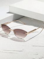 Unisex Minimalist Cat Eye Small Frame Sunglasses For Sports, Travel, Driving And Beach - Image 2