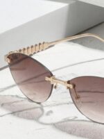 Unisex Minimalist Cat Eye Small Frame Sunglasses For Sports, Travel, Driving And Beach - Image 3