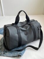 Extra Large Capacity Multi-Pocket Separate Shoe Compartment Travel Duffel Bag, Lightweight Portable Travel Luggage Bag, Solid Color Multi-Function Zipper Carry On Bag, Sports Gym Yoga Bag With Wet & Dry Separation Bag For School School Accessories School Stuff - Image 4